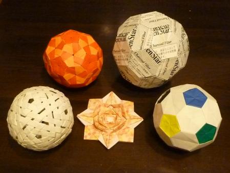 折り紙　サッカーボール　作品集