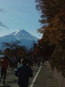 富士山ﾏﾗｿﾝ景色