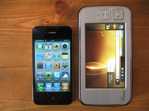 iPhone4 vs N800