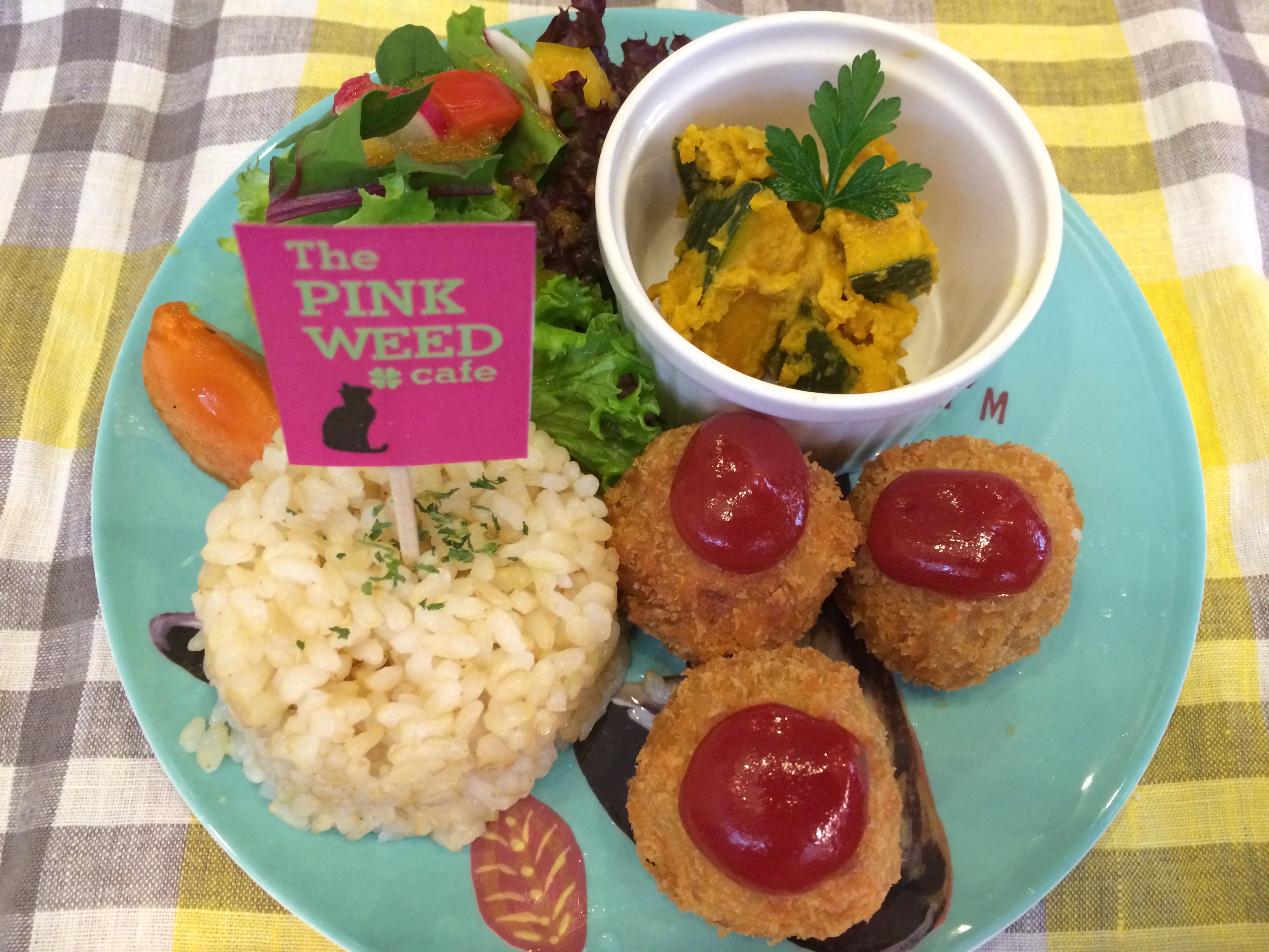 The PINK WEED キッズプレートJPG