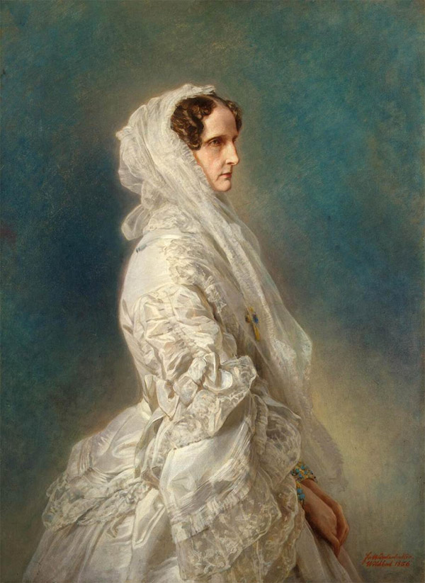 油絵 ヴィンターハルターの名作_婦人の肖像 MA1524
