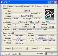 A85GM Athlon X2 3250e 3