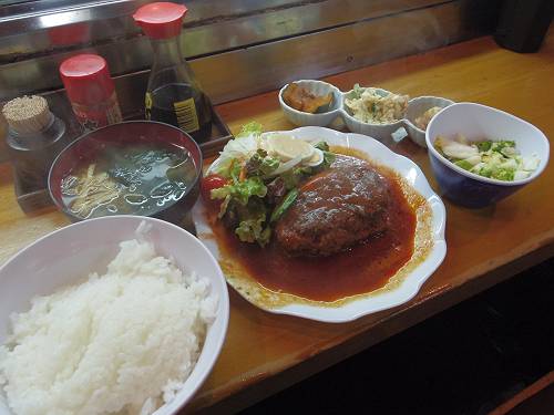 hambrug lunch set, izakaya masumi, taito word, tokyo, 251219 1-4_s