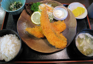 生秋鮭フライ定食