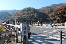 嵐山と渡月橋０８